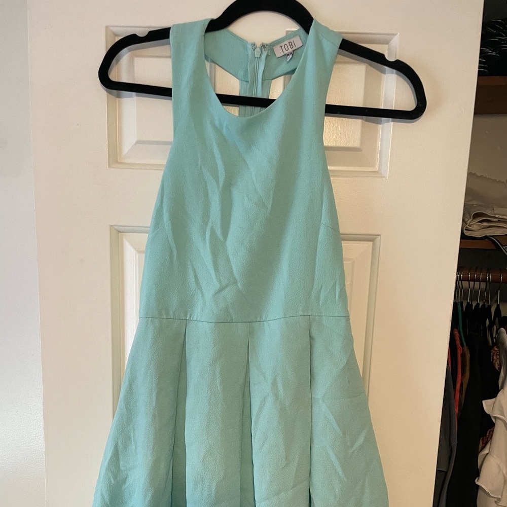 Tobi Tiffany Blue Razorback Dress